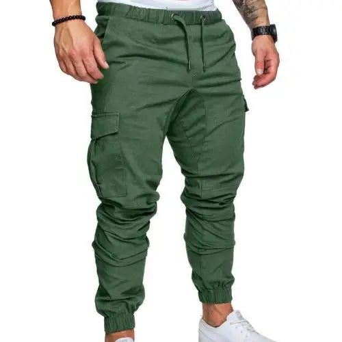 50%HOT2022 New Men's Casual Jogging Pants Solid Color Pocket Pants Sports Pants Men's Trousers Street Hip Halen Jogging Pants