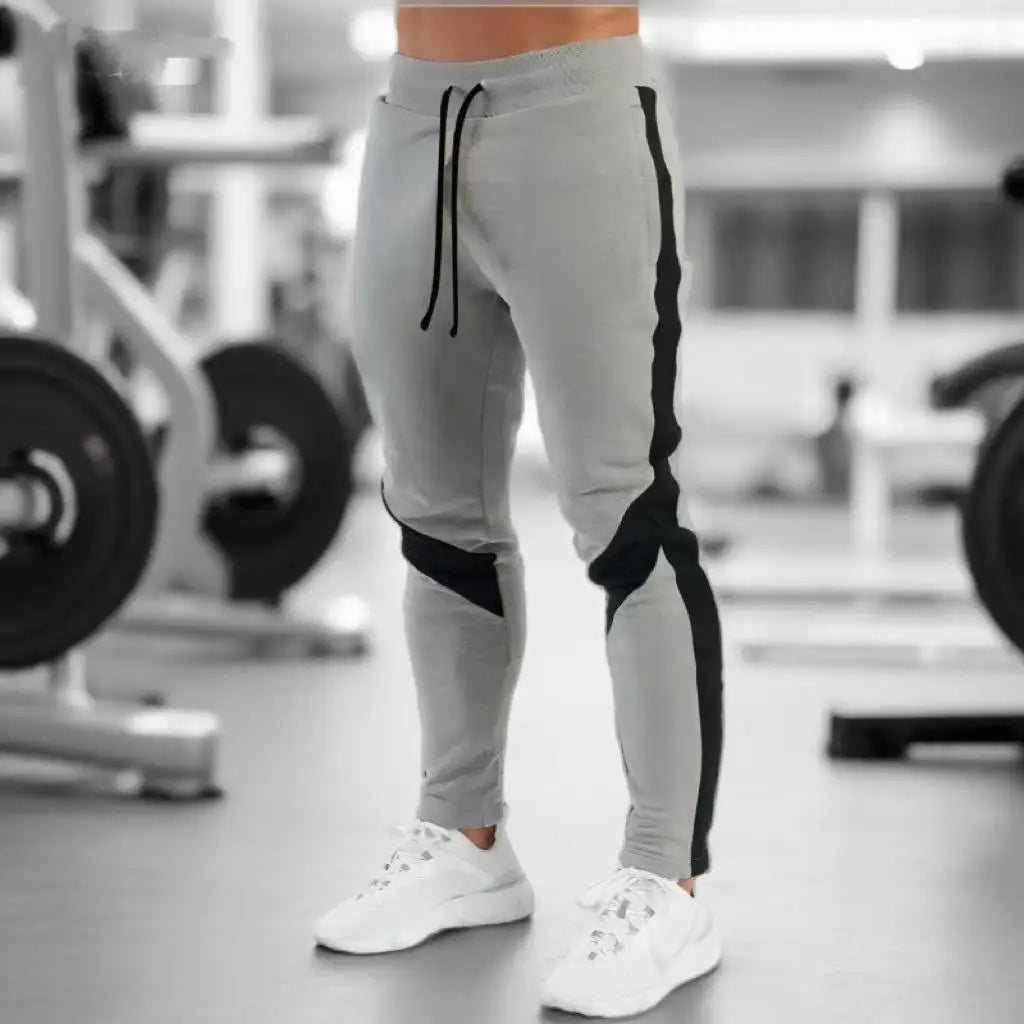 Mens Casual Pants Autumn Winter Sweatpants Men Running Jogger Sports Gym Trousers Fashion Solid Color Workout Long Pants 2025
