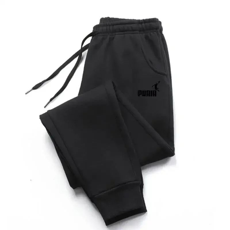 2025 Men's trousers for autumn and winter, men's casual pants, fashionable soft sportswear pants, jogging sports logo print