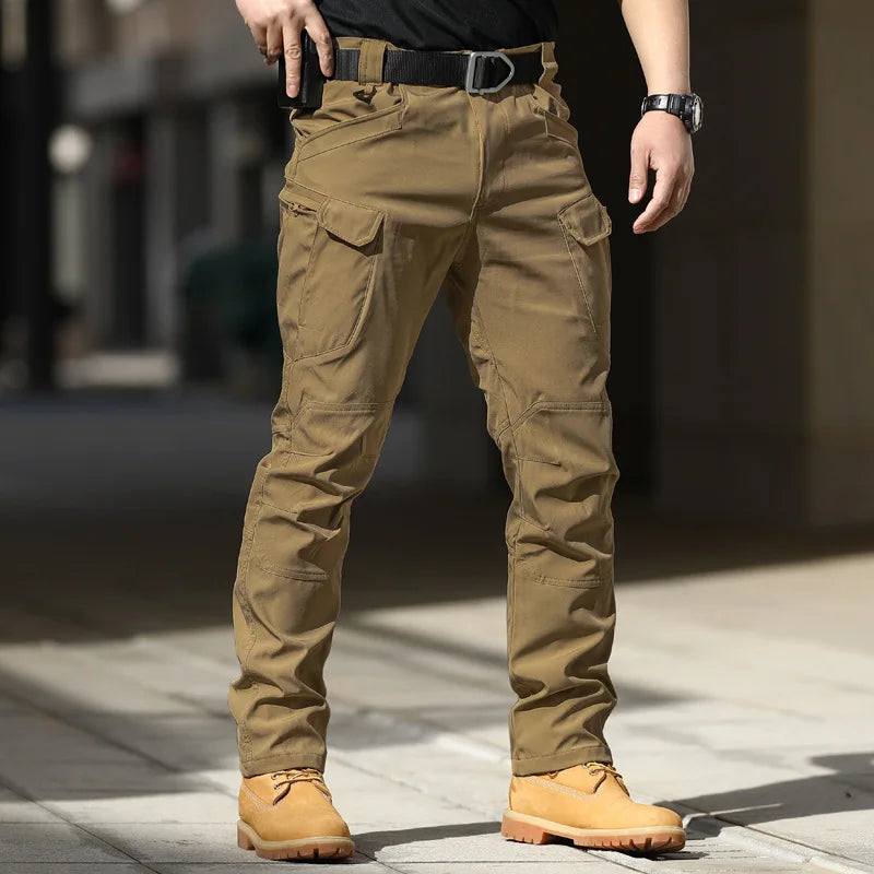 2025 New Spring-Autumn Outdoor Stretch Water-Resistant Hiking Trousers - Wear-Resistant Desert Camouflage Tactical Military Util