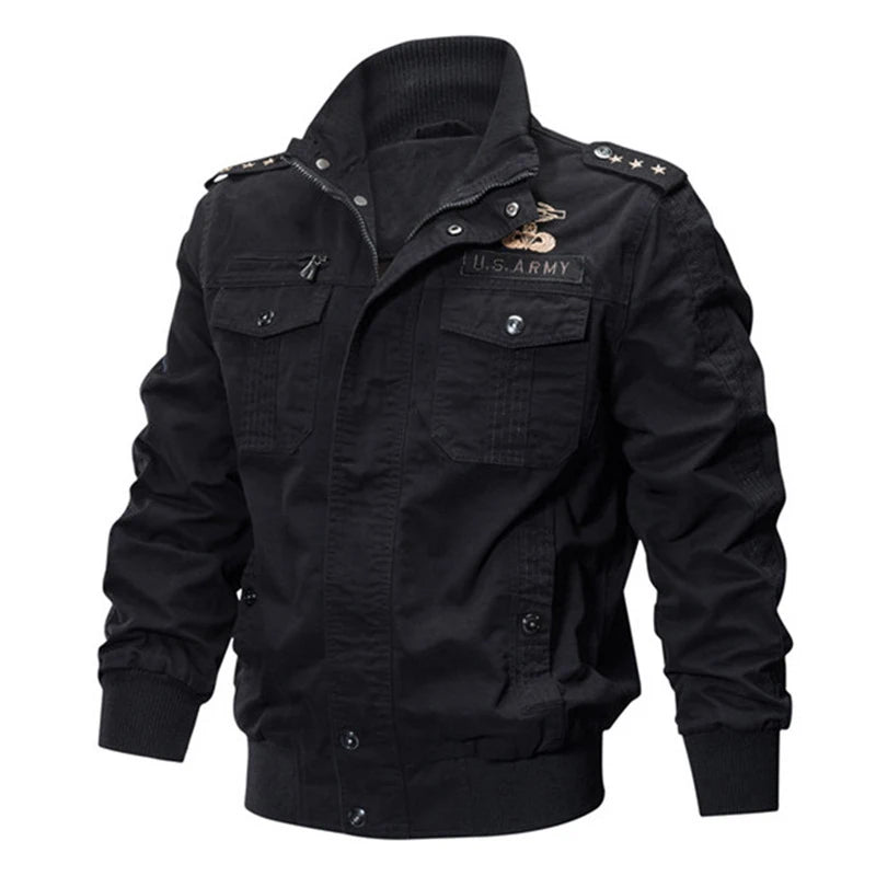 New Business Casual Jackets Man Winter Fleece Tactical Jacket Embroidery Windproof Multiple Pockets Outdoor Workwear Coat