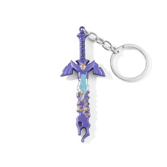 Game The Legend of Keychain Master Sword Metal Model Men Accessories Pendant Fashion Toys Gift